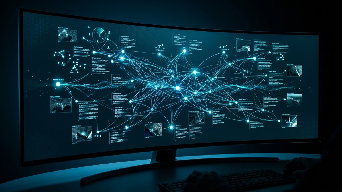 Visualisation of interconnected UAP data streams from military and civilian sources